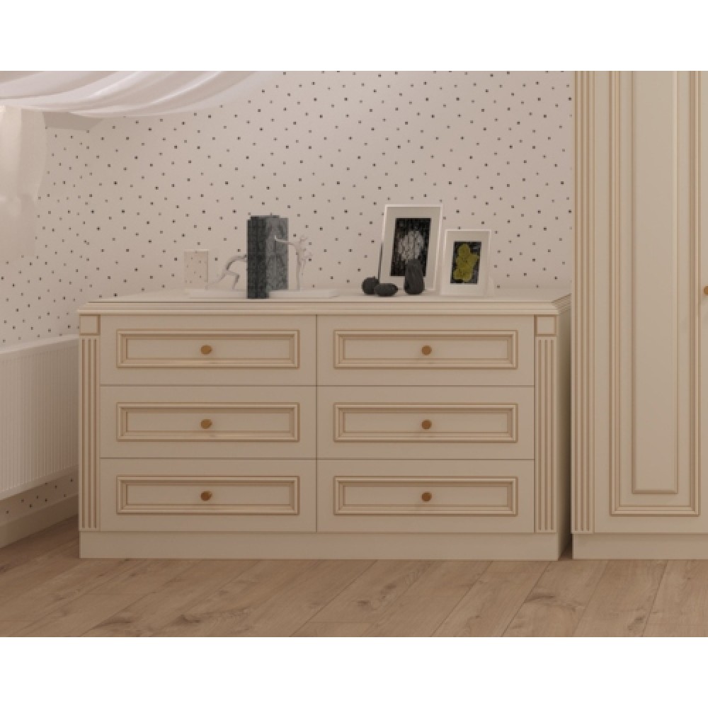 Casa Verdi chest of drawers made of solid ash 130 x 50 x 105 cm